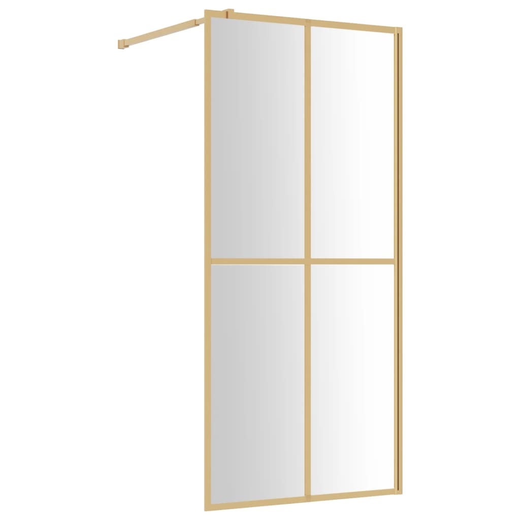 Mampara Puerta De Ducha Vidrio Transparente Esg 90X195Cm