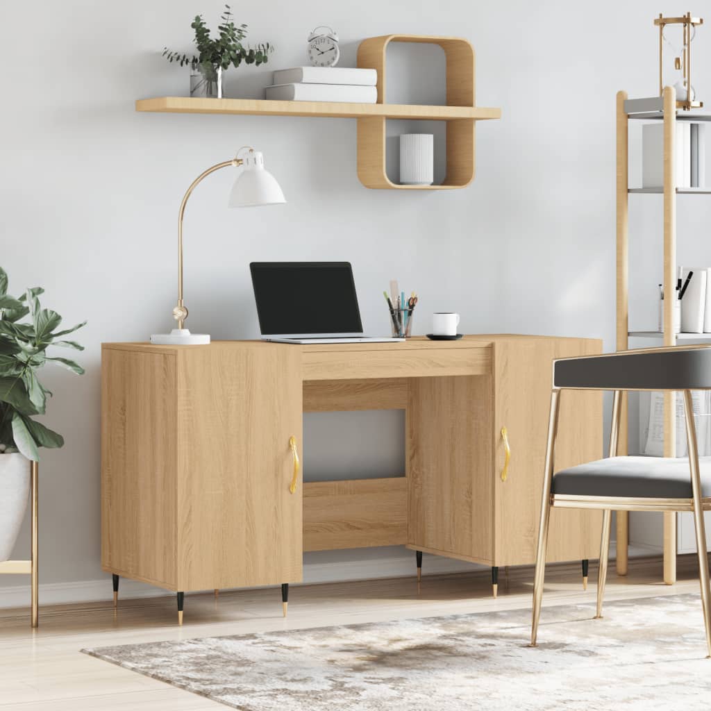 Escritorio 140 X 50 X 75 Cm Madera Contrachapada