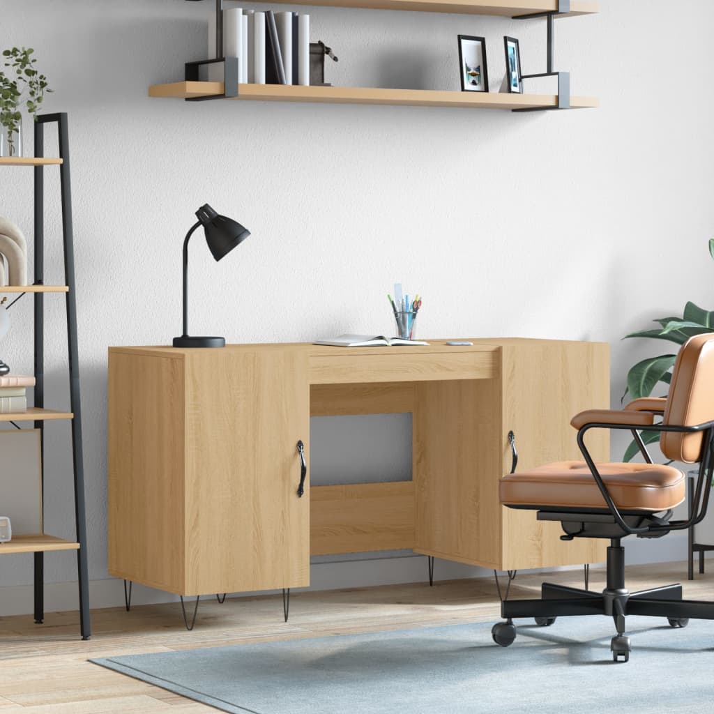 Escritorio Madera De Ingeniería 140X50X75 Cm