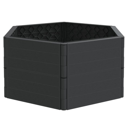 Jardineras 2 Uds Pp Gris Antracita