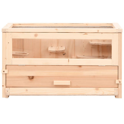 Jaula Para Hámster Madera Maciza Abeto 60X30X35 Cm