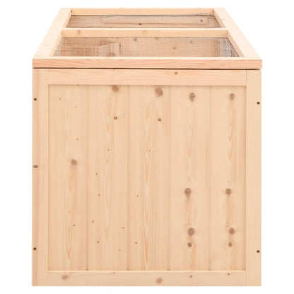 Jaula Para Hámster 89,5X45X45 Cm De Madera Maciza De Abeto