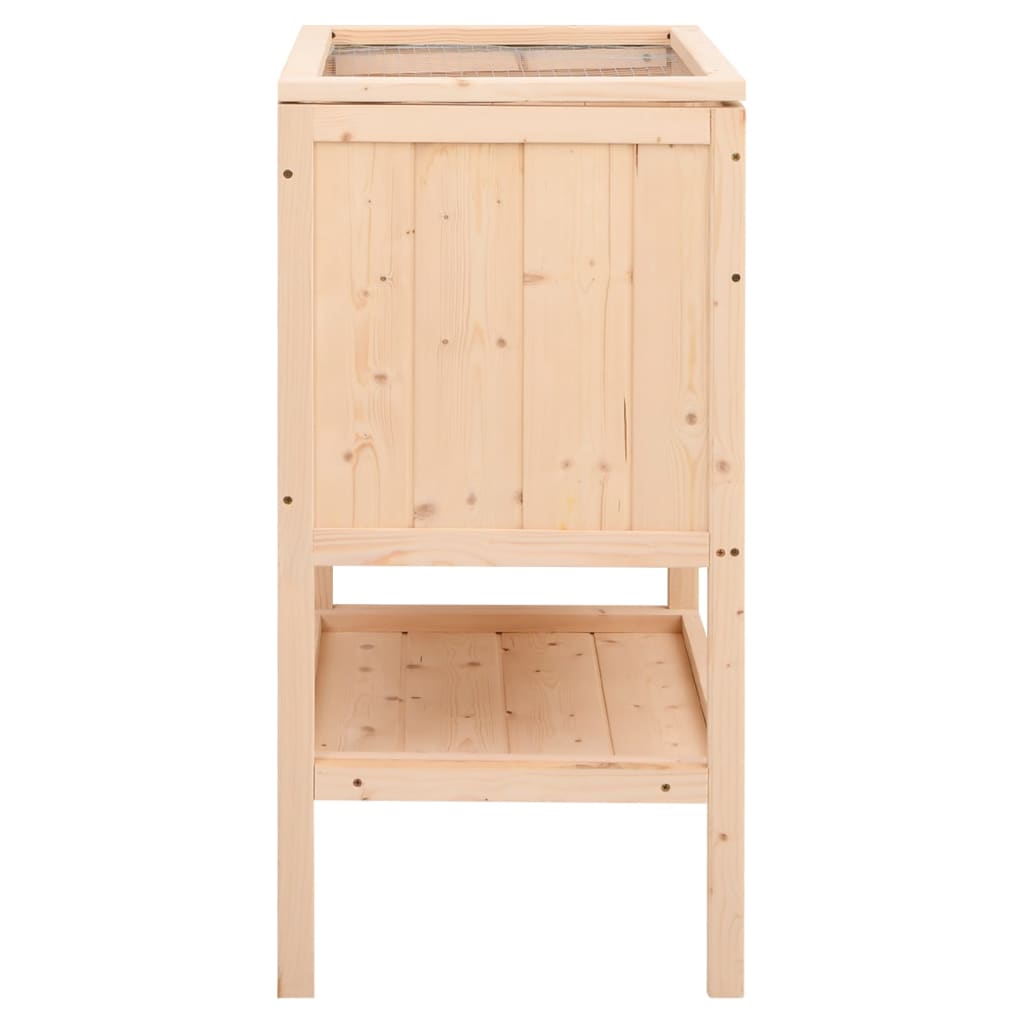 Jaula Para Hámster 55X40X80 Cm De Madera Maciza De Abeto