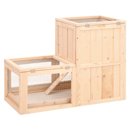 Jaula Para Hámster Madera Maciza Abeto 81X40X60 Cm