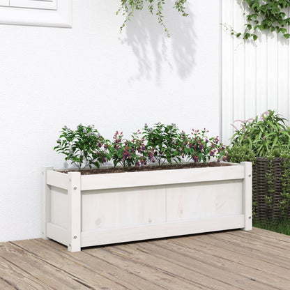 Jardineras De Exterior 2 Unidades Madera Maciza De Pino