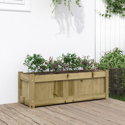 Jardineras De Exterior 2 Unidades Madera Maciza De Pino