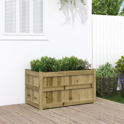 Jardineras De Exterior 2 Unidades Madera Maciza De Pino