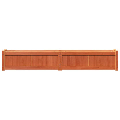 Jardineras De Exterior 2 Uds Madera Maciza De Pino Marrón Cera