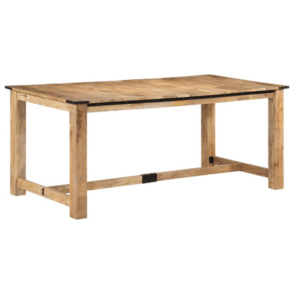 Mesa De Comedor Madera Maciza De Mango
