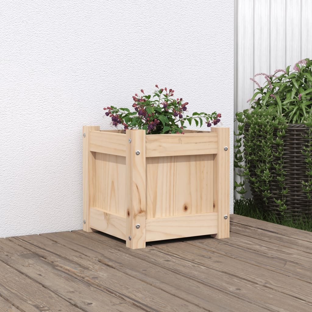 Jardineras De Exterior 2 Unidades Madera Impregnada De Pino