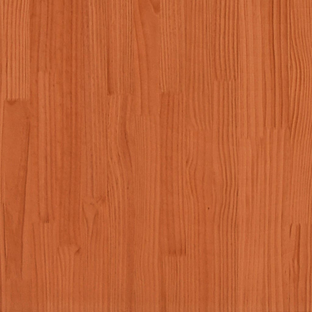 Jardineras De Exterior 2 Uds Madera Maciza De Pino Marrón Cera