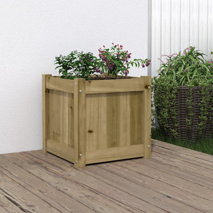Jardineras De Exterior 2 Uds Madera Maciza De Pino Marrón Cera