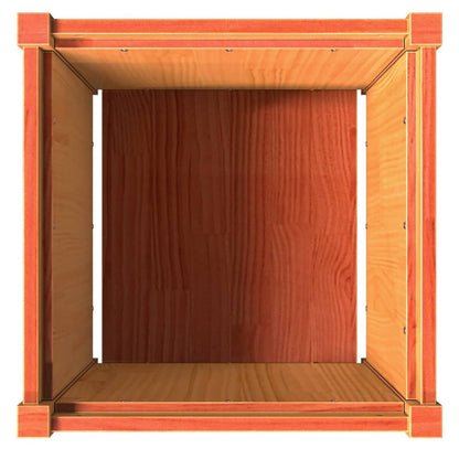 Jardineras De Exterior 2 Uds Madera Maciza De Pino Marrón Cera