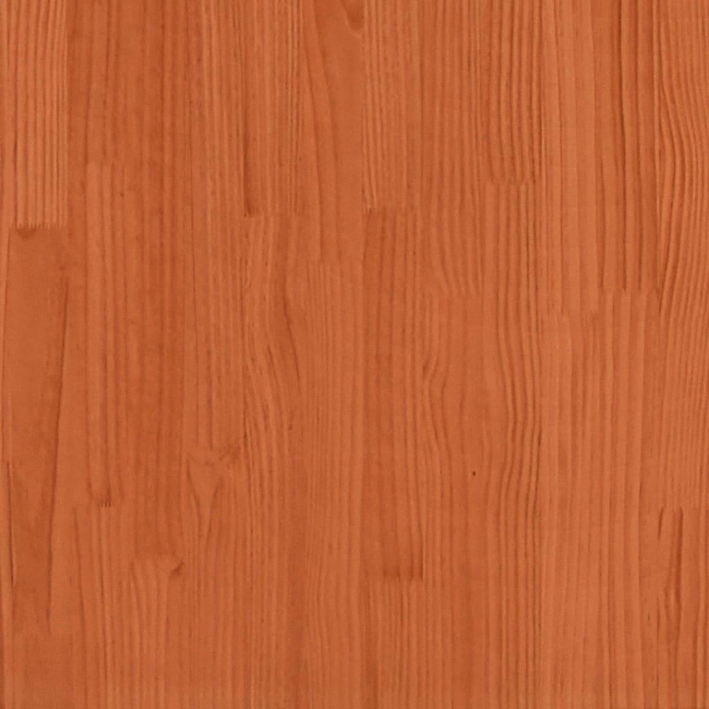 Jardineras De Exterior 2 Uds Madera Maciza De Pino Marrón Cera