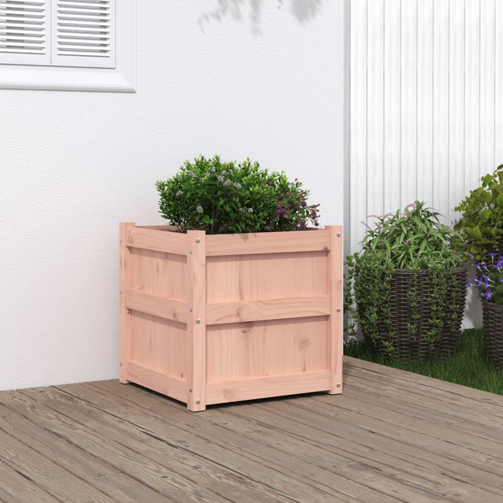 Jardineras De Exterior 2 Uds Madera Maciza De Pino Marrón Cera