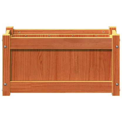 Jardineras De Exterior 2 Uds Madera Maciza De Pino Cera
