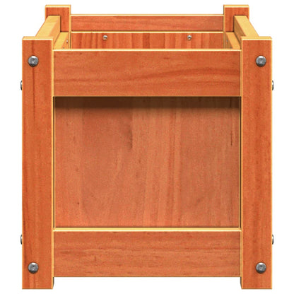 Jardineras De Exterior 2 Uds Madera Maciza De Pino Cera