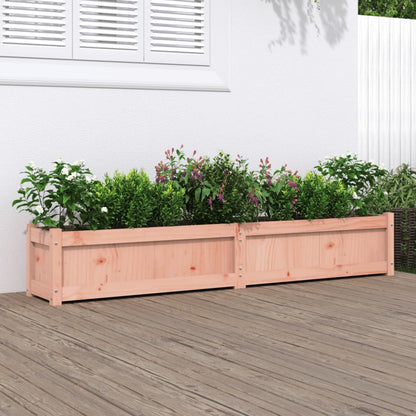 Jardineras De Exterior 2 Uds Madera Maciza De Pino Marrón Cera