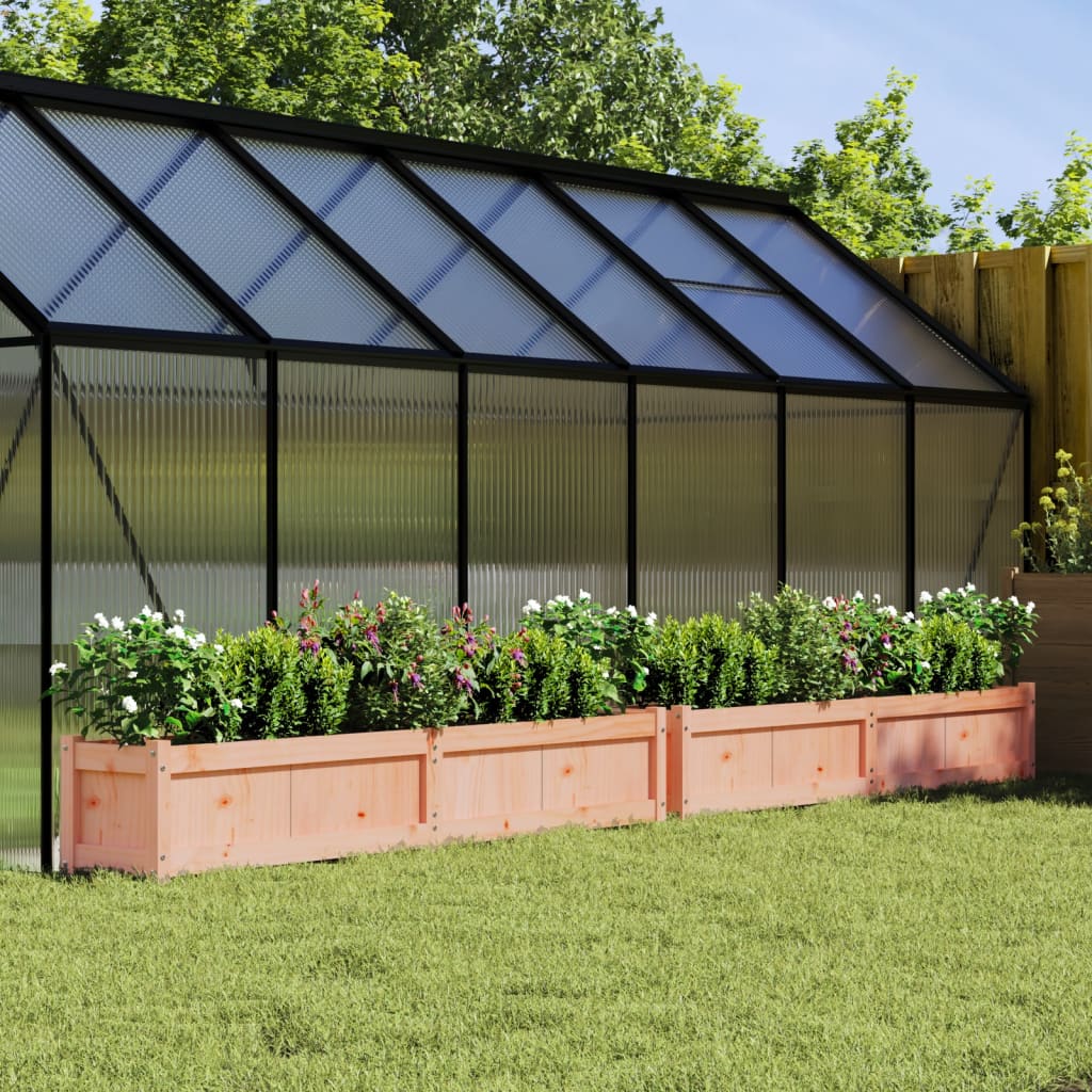 Jardineras De Exterior 2 Uds Madera Maciza De Pino Marrón Cera