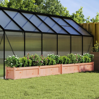 Jardineras De Exterior 2 Uds Madera Maciza De Pino Marrón Cera
