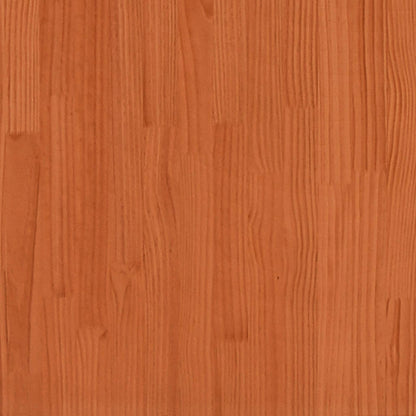 Jardineras Con Patas 2 Uds Madera Maciza De Pino Marrón Cera