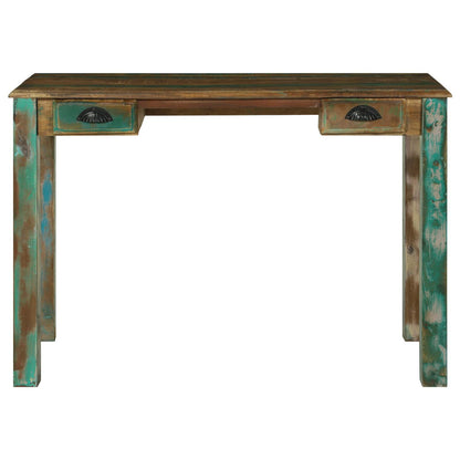 Escritorio Marrón 112 X 55 X 76 Cm Madera Sólida Recuperada