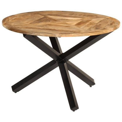 Mesa De Comedor Madera Maciza De Mango Sin Tratar Ø
