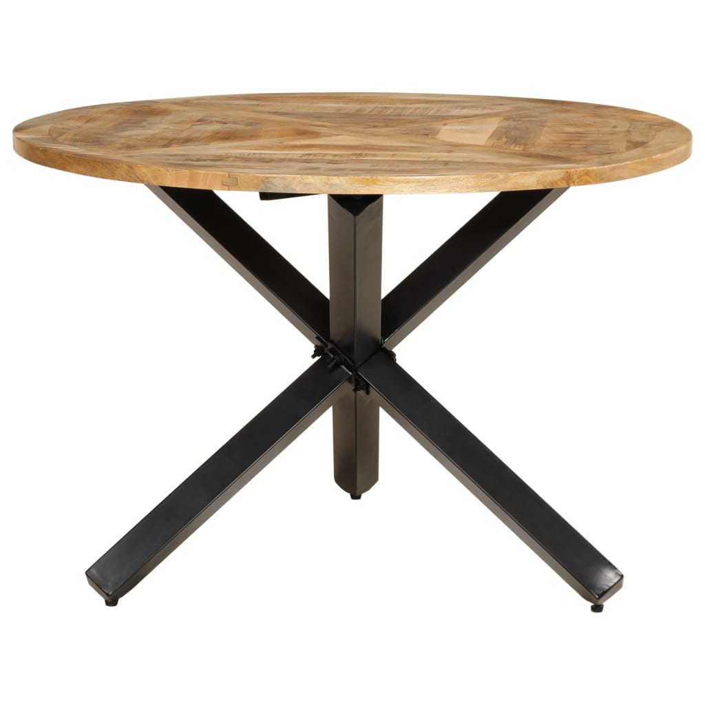 Mesa De Comedor Madera Maciza De Mango Sin Tratar Ø