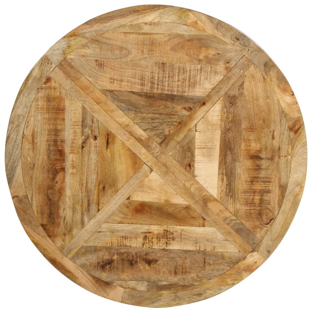 Mesa De Comedor Madera Maciza De Mango Sin Tratar Ø