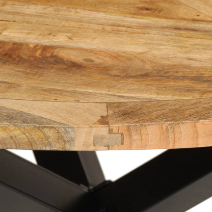 Mesa De Comedor Madera Maciza De Mango Sin Tratar Ø