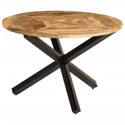 Mesa De Comedor Madera Maciza De Mango Sin Tratar Ø