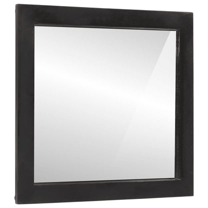 Espejo De Baño Madera Maciza De Mango Y Vidrio 55X1X60 Cm