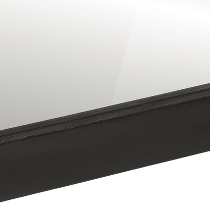 Espejo De Baño Madera Maciza De Mango Y Vidrio 55X1X60 Cm
