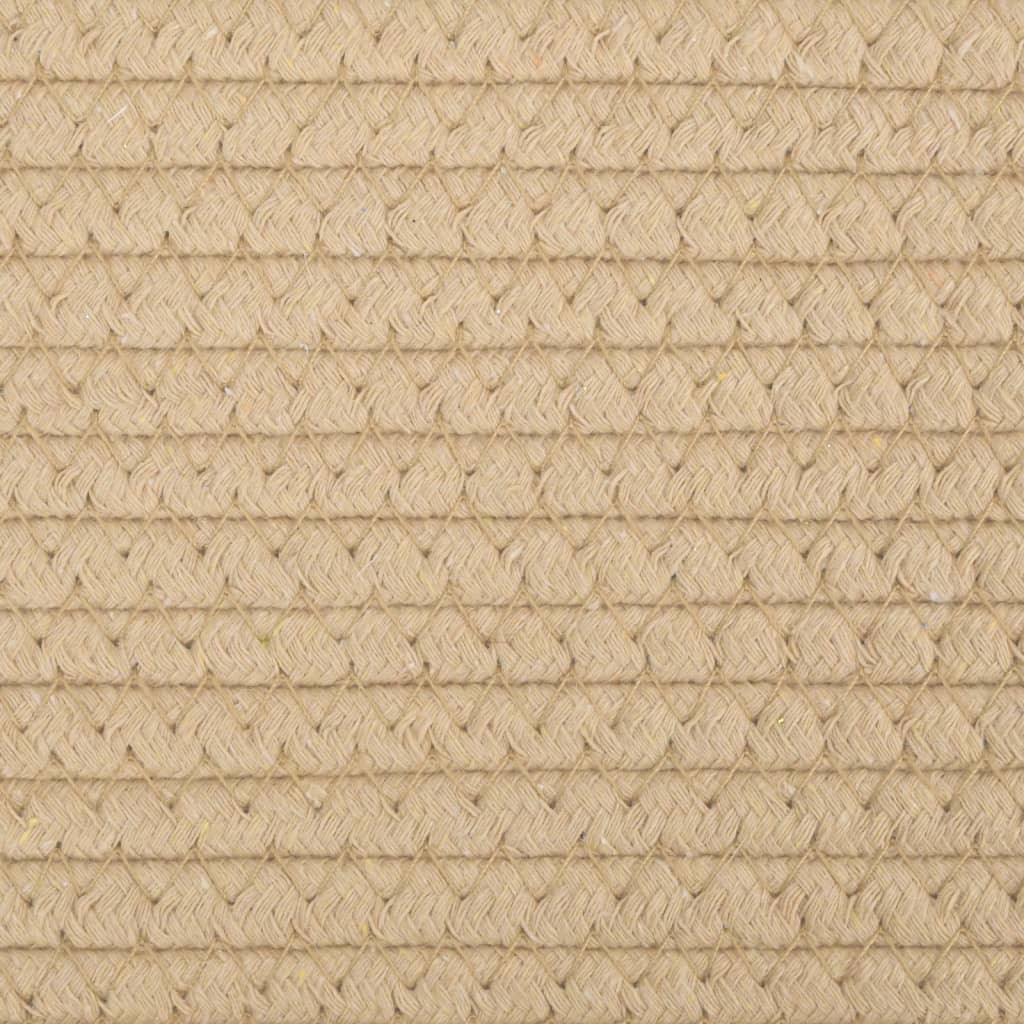 Cesta De Almacenaje Algodón Y Blanco Ø
