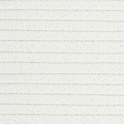 Cesta De Almacenaje Algodón Blanco Ø38X36 Cm