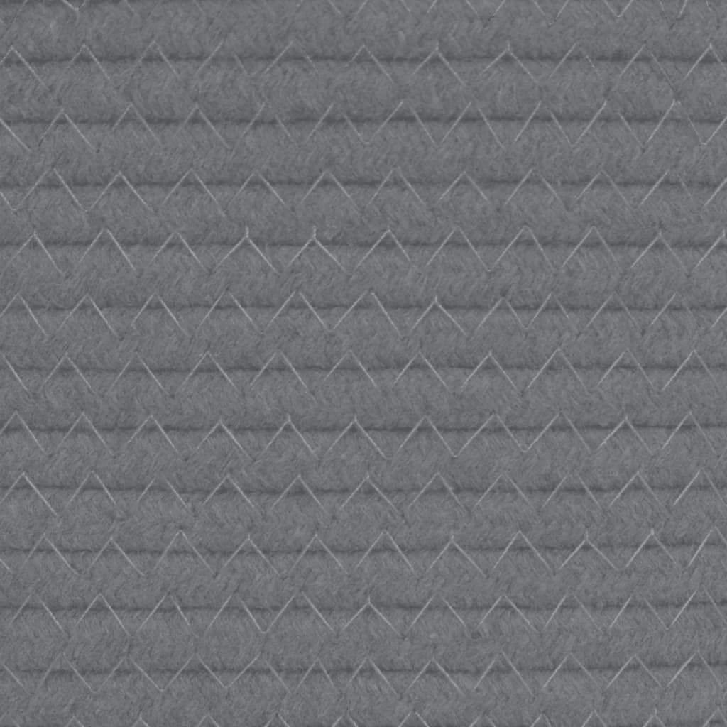 Cesta De Almacenaje Algodón Y Blanco Ø