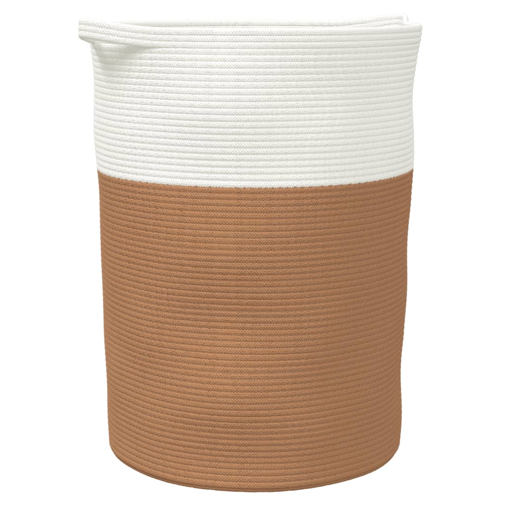 Cesta De Almacenaje Algodón Y Blanco Ø49X65 Cm