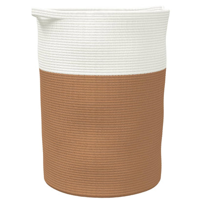 Cesta De Almacenaje Algodón Y Blanco Ø49X65 Cm