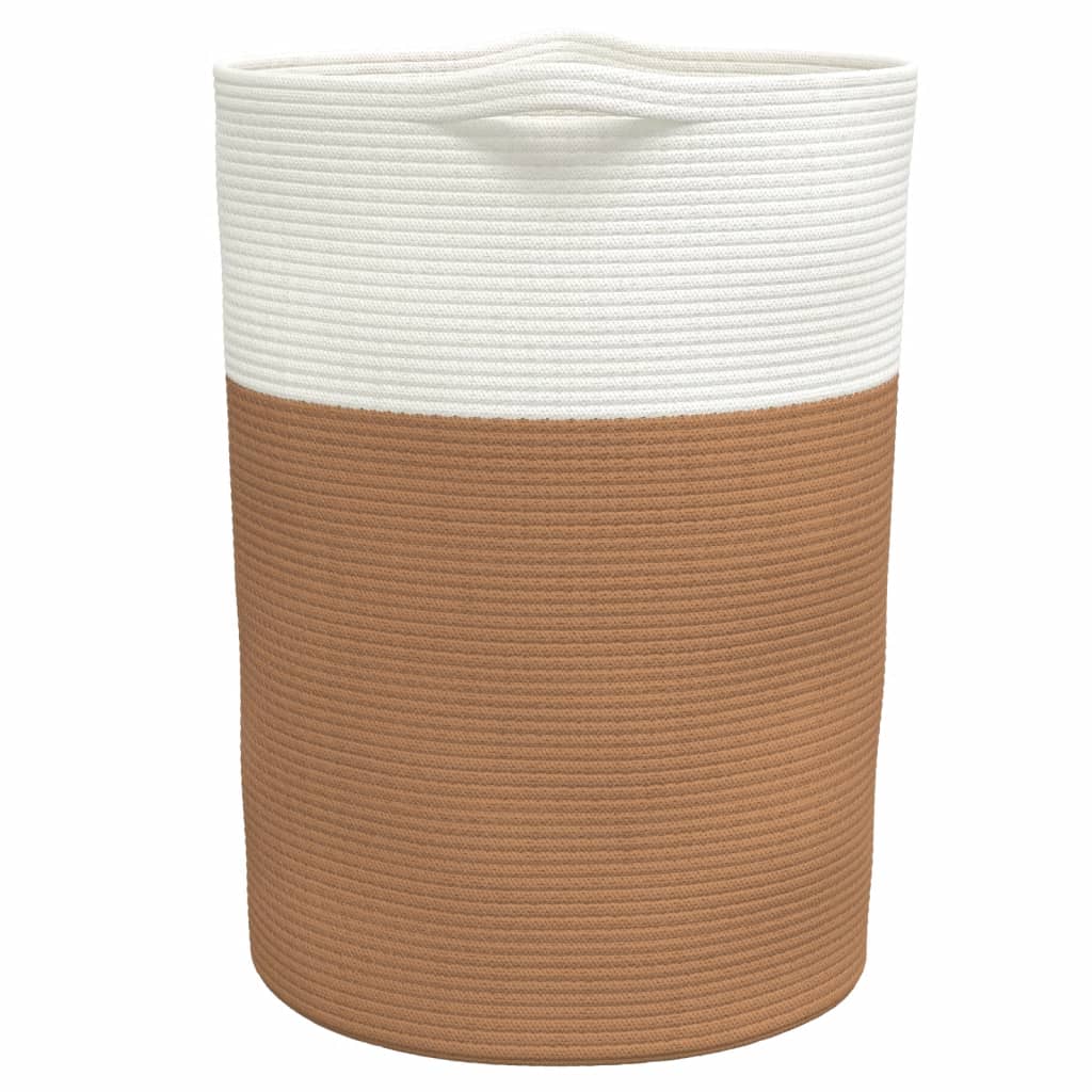 Cesta De Almacenaje Algodón Y Blanco Ø49X65 Cm