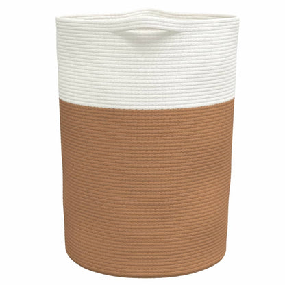 Cesta De Almacenaje Algodón Y Blanco Ø49X65 Cm