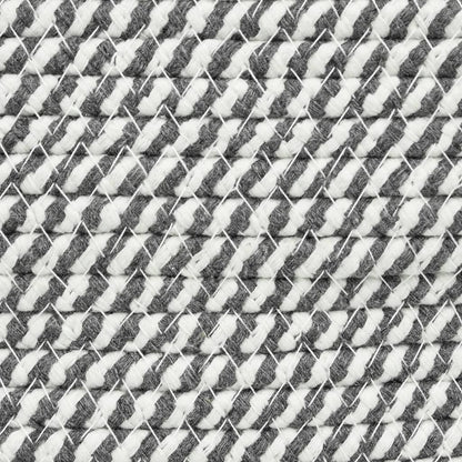 Cesta De Almacenaje Con Tapa Algodón Blanco Y Ø40X35 Cm