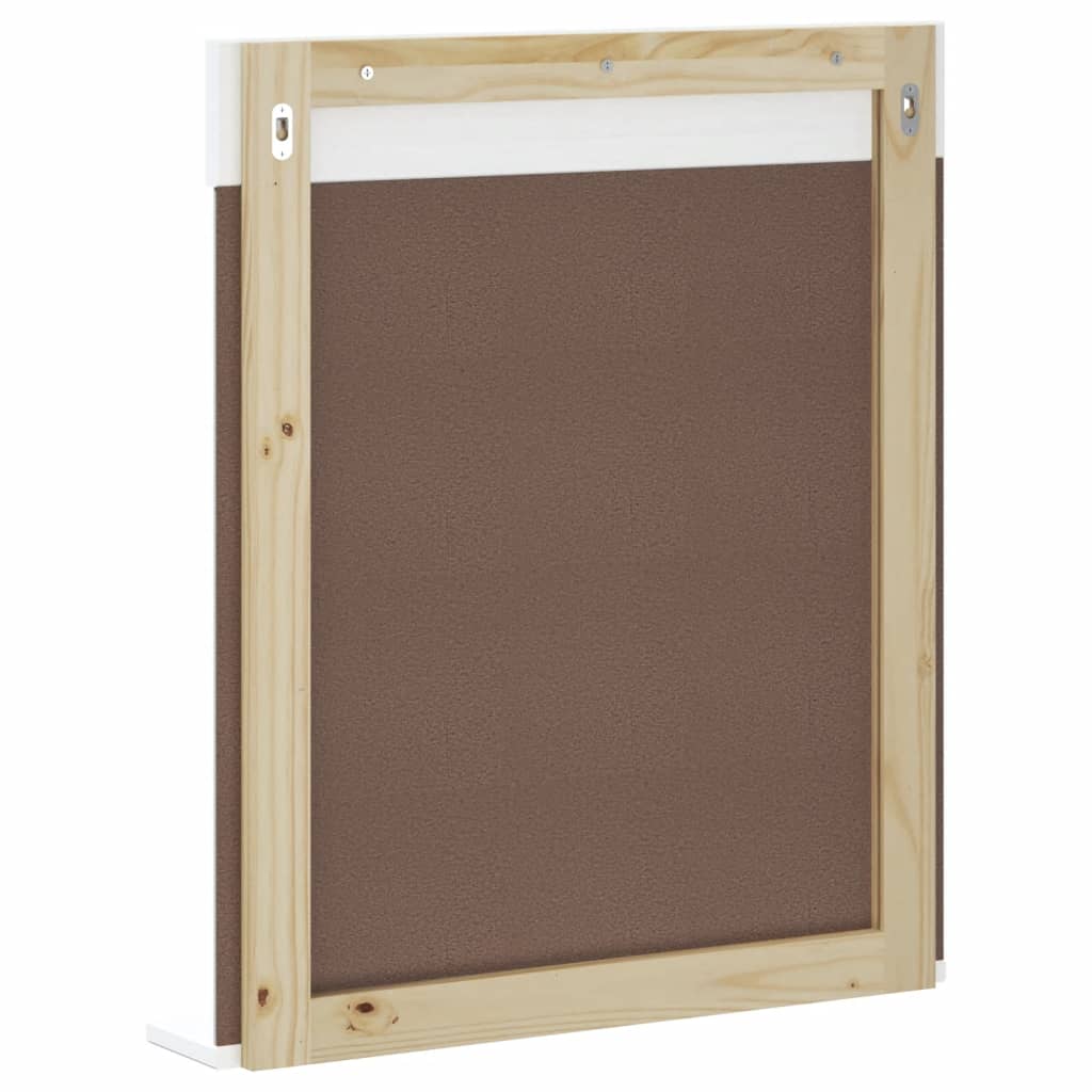 Espejo De Baño Con Estante Berg Madera Maciza 60X12X70Cm