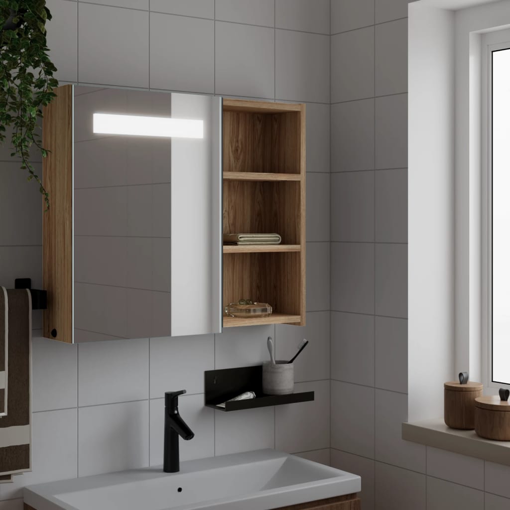 Mueble De Baño Con Espejo Y Luz Led