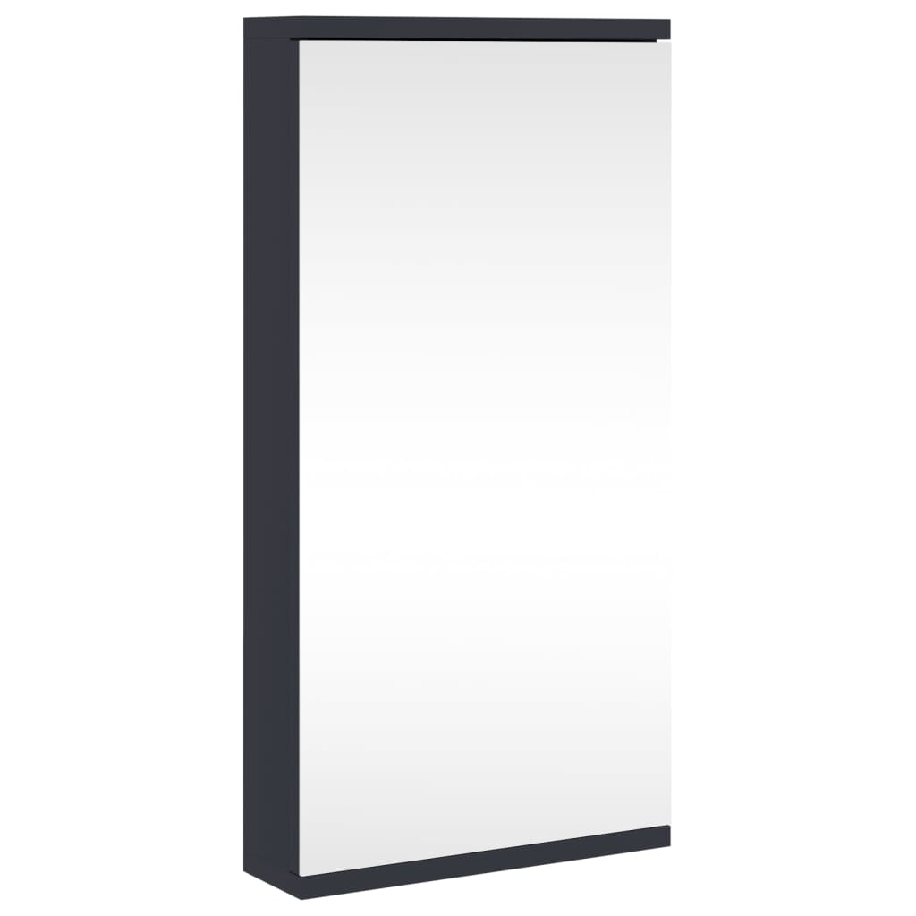 Mueble De Baño De Esquina Con Espejo 30X24X60 Cm