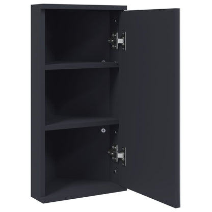 Mueble De Baño De Esquina Con Espejo 30X24X60 Cm