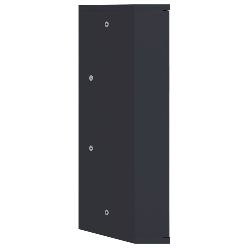 Mueble De Baño De Esquina Con Espejo 30X24X60 Cm
