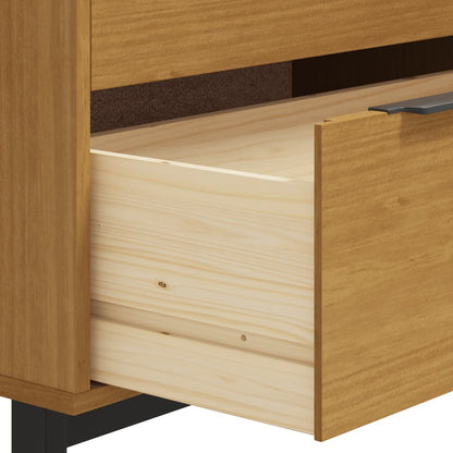 Cómoda Flam Madera Maciza De Pino 80X40X80 Cm
