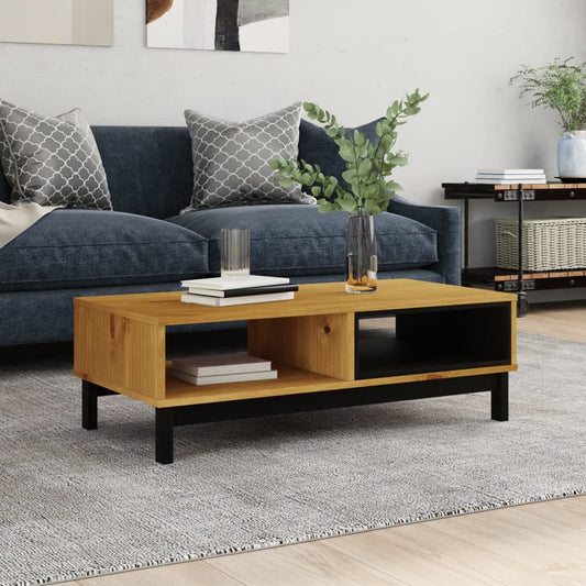 Mesa De Centro Flam Madera Maciza De Pino 100X50X32,5 Cm