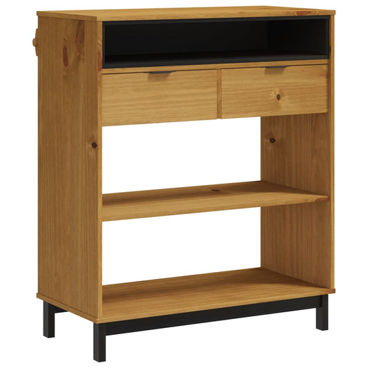 Mesa Alta De Bar Flam Madera Maciza De Pino 92X45X110 Cm