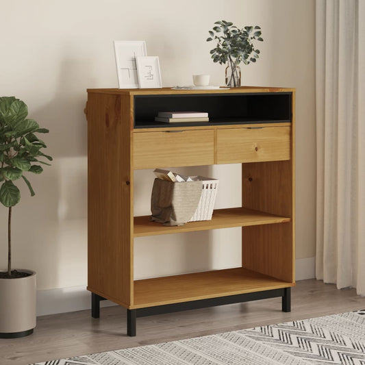 Mesa Alta De Bar Flam Madera Maciza De Pino 92X45X110 Cm